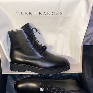 Brand new Dear Frances black boots